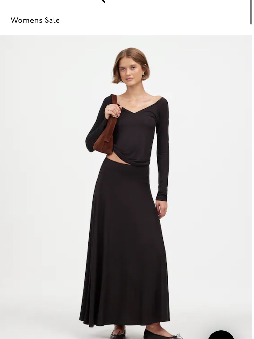 NWT Madewell Jersey Asymmetric-Seam Midi Skirt - Picture 2 of 5